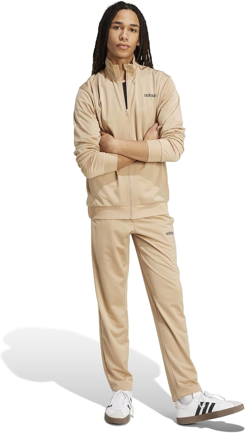 image:imageadidas Mens Train Linear Track SuitWarm Sandstone