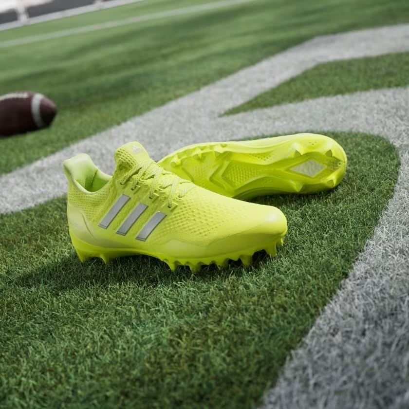 image:imageadidas Mens Ultraboost Ultra Boost Football Sneakers Shoes WhiteTeam Solar YellowSilver MetallicTeam Solar Yellow
