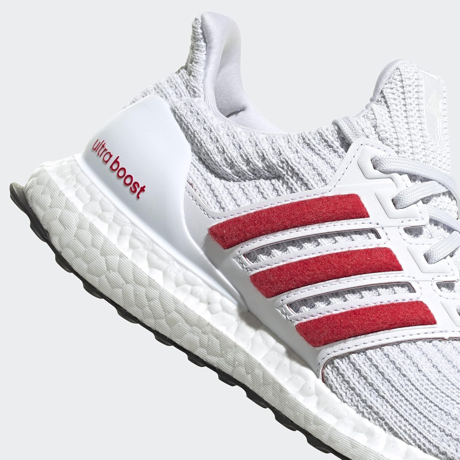 image:imageadidas Mens Ultraboost Ultra Boost Football Sneakers Shoes WhiteWhiteRed