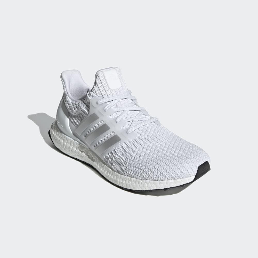 image:imageadidas Mens Ultraboost Ultra Boost Football Sneakers Shoes WhiteWhiteSilver MetallicBlack