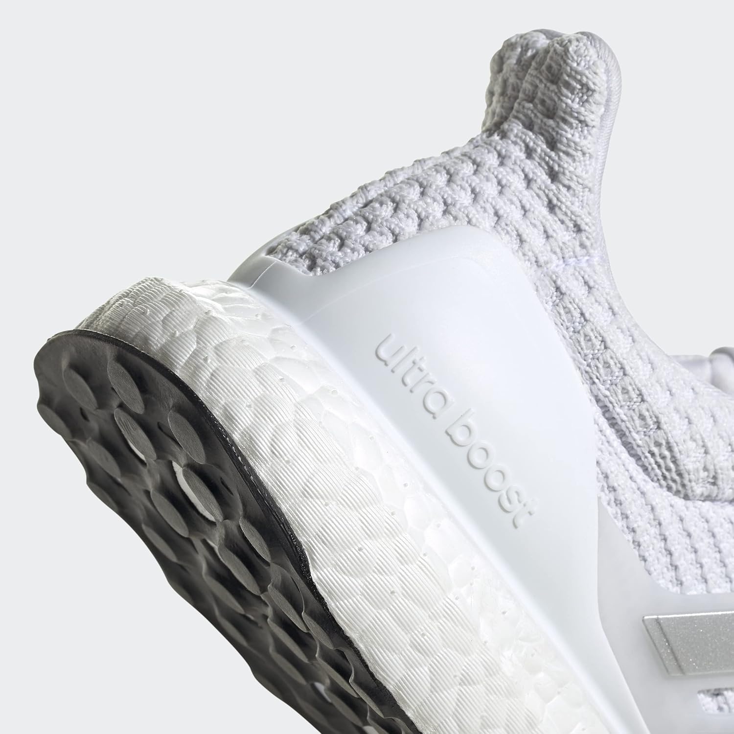 image:imageadidas Mens Ultraboost Ultra Boost Football Sneakers Shoes WhiteWhiteSilver MetallicBlack