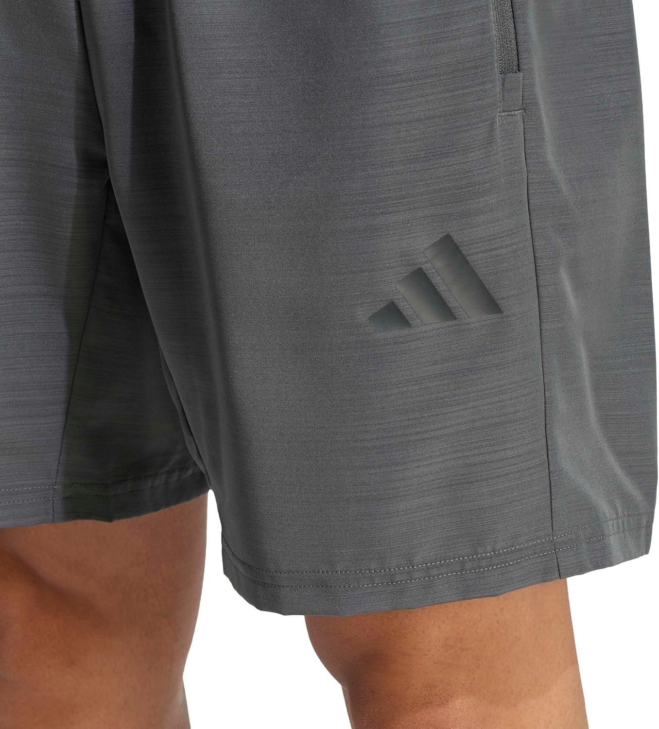 image:imageadidas Mens Workout Essentials Base Melange Woven ShortsBlack Melange