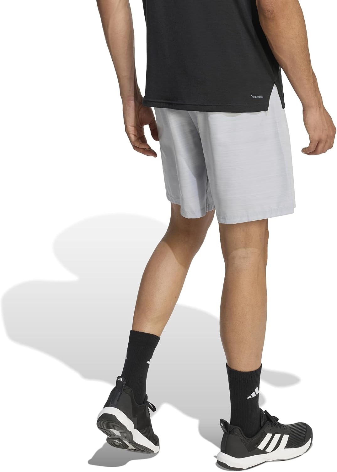 image:imageadidas Mens Workout Essentials Base Melange Woven ShortsHalo Silver Melange