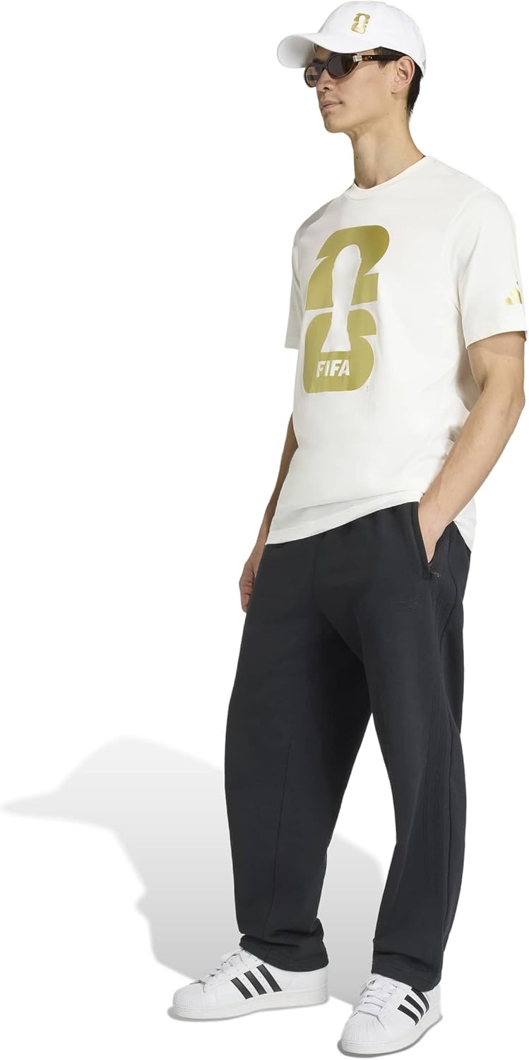 image:imageadidas Mens World Cup 2026 Fan ApparelCore WhiteMetallic Gold