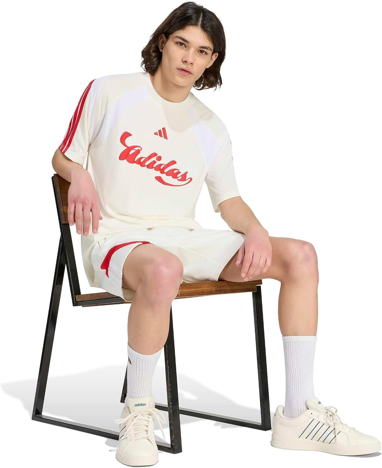 image:imageadidas Mens World Cup 2026 Fan ApparelOff WhiteWhiteTeam Collegiate Red