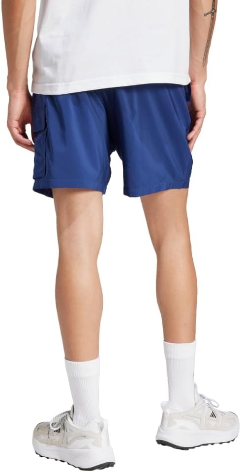 image:imageadidas Originals Mens Essentials Small Logo Cargo Chelsea ShortsDark BlueWhite