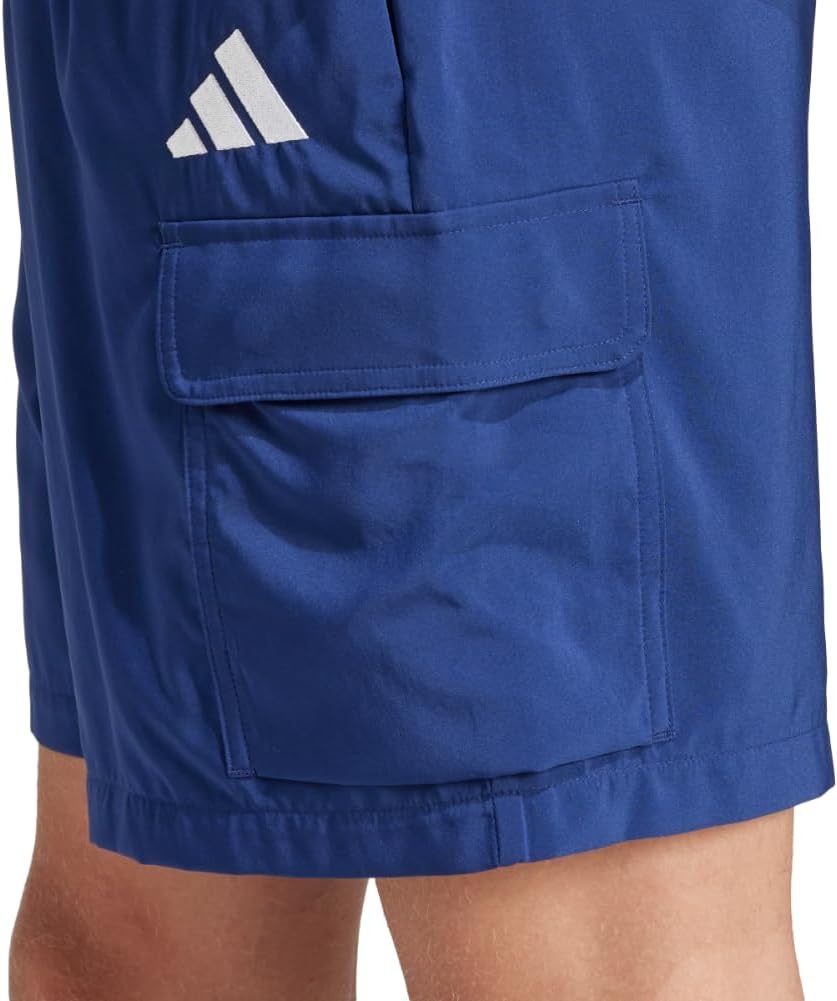 image:imageadidas Originals Mens Essentials Small Logo Cargo Chelsea ShortsDark BlueWhite