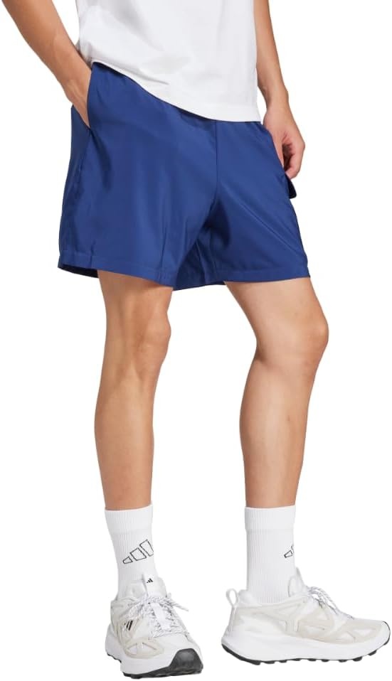 image:imageadidas Originals Mens Essentials Small Logo Cargo Chelsea ShortsDark BlueWhite