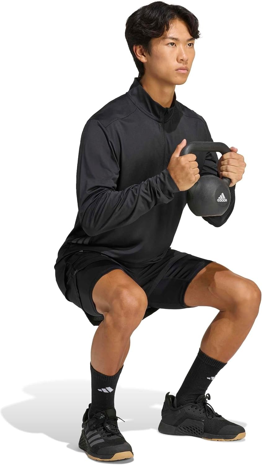 image:imageadidas Tech Essentials Workout QuarterZip SweatshirtBlack