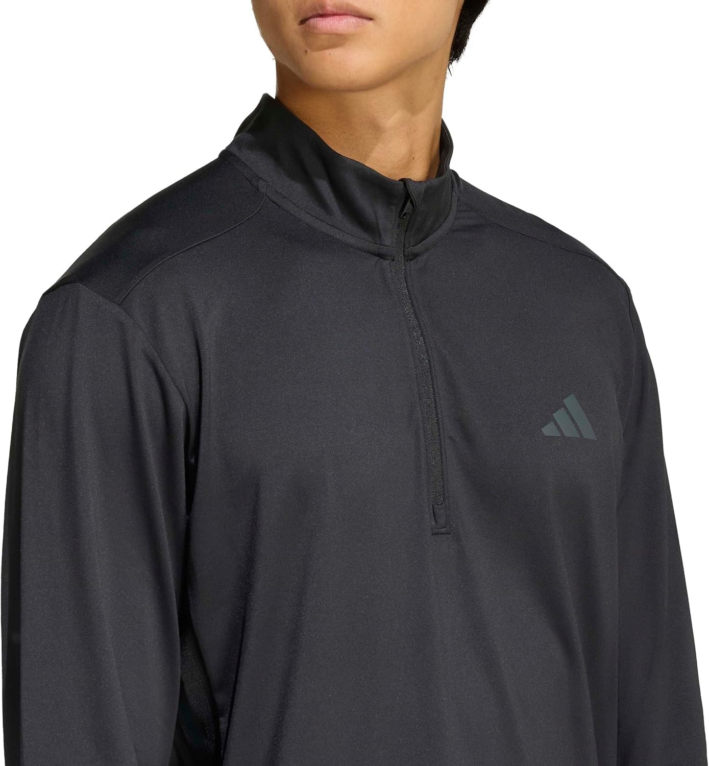 image:imageadidas Tech Essentials Workout QuarterZip SweatshirtBlack