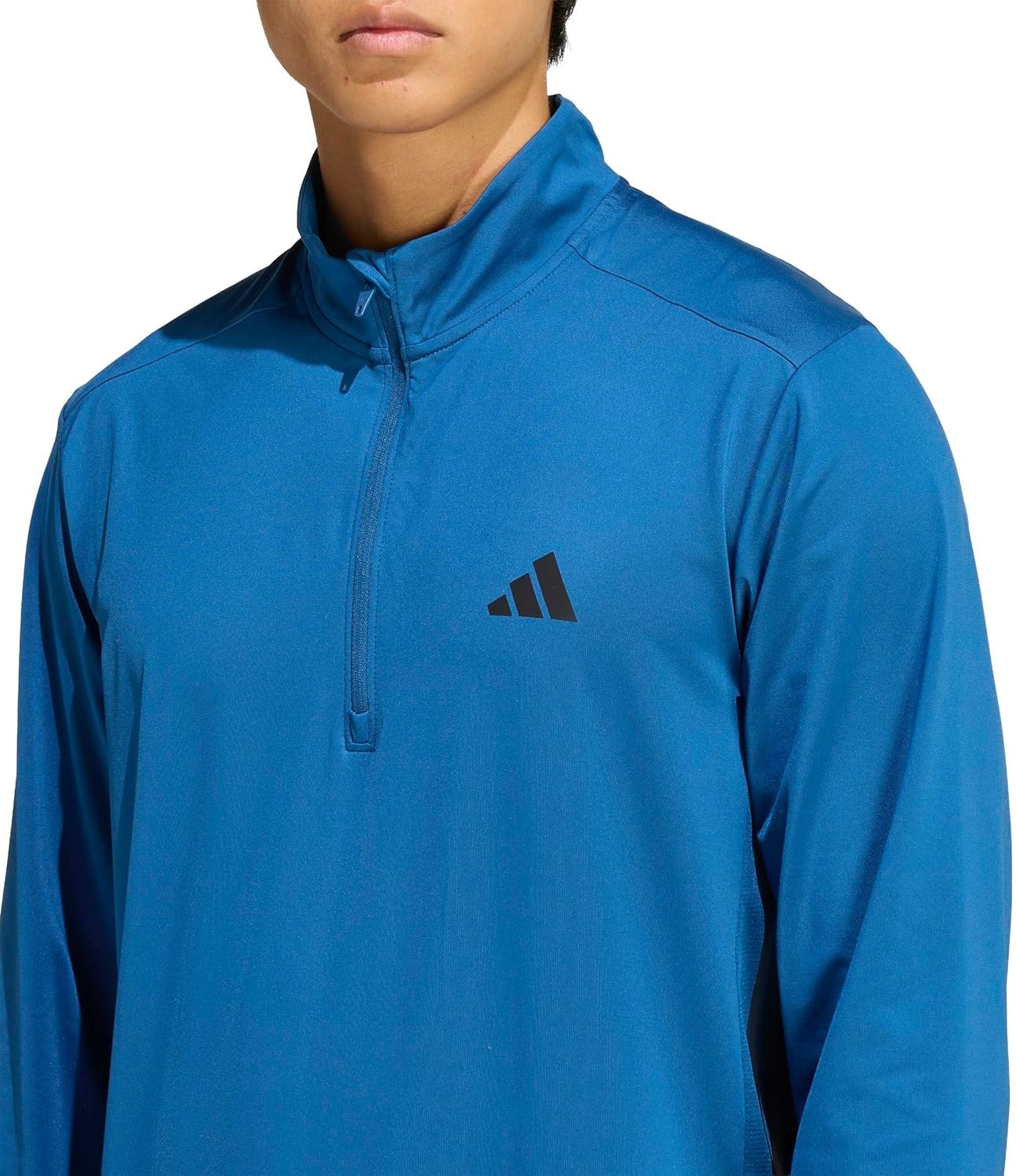 image:imageadidas Tech Essentials Workout QuarterZip SweatshirtDusky Petrol