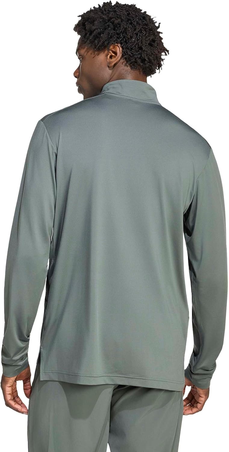 image:imageadidas Tech Essentials Workout QuarterZip SweatshirtLegend Ivy