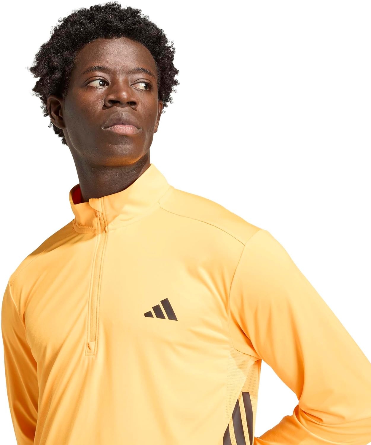 image:imageadidas Tech Essentials Workout QuarterZip SweatshirtLucid Tangerine