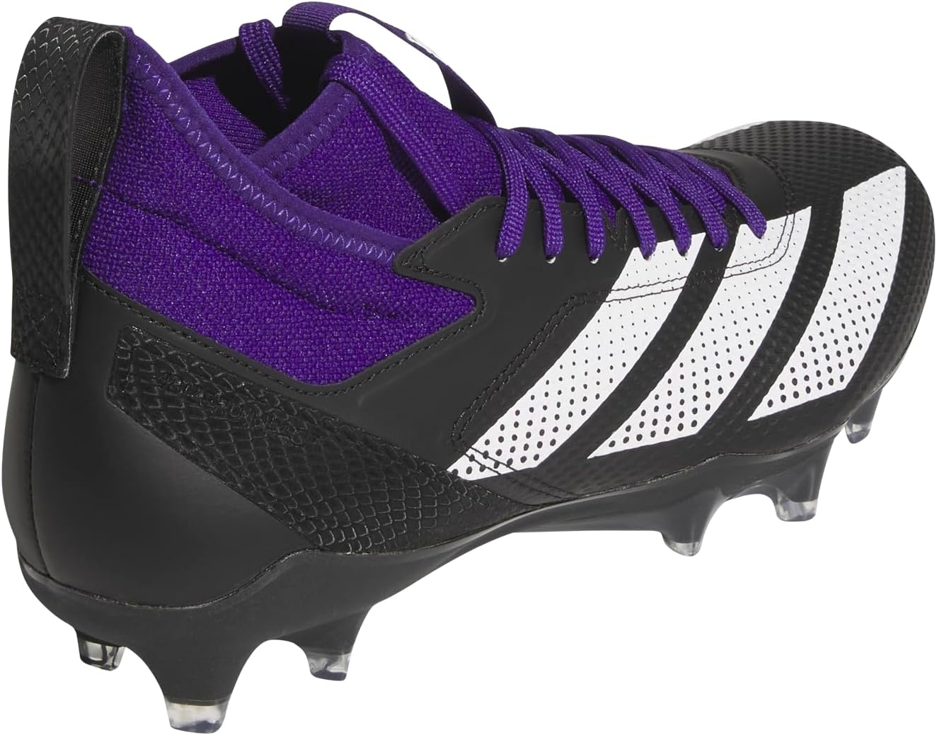 image:imageadidas Unisex Adult Adizero Impact American Football ShoesBlackWhiteTeam Collegiate Purple