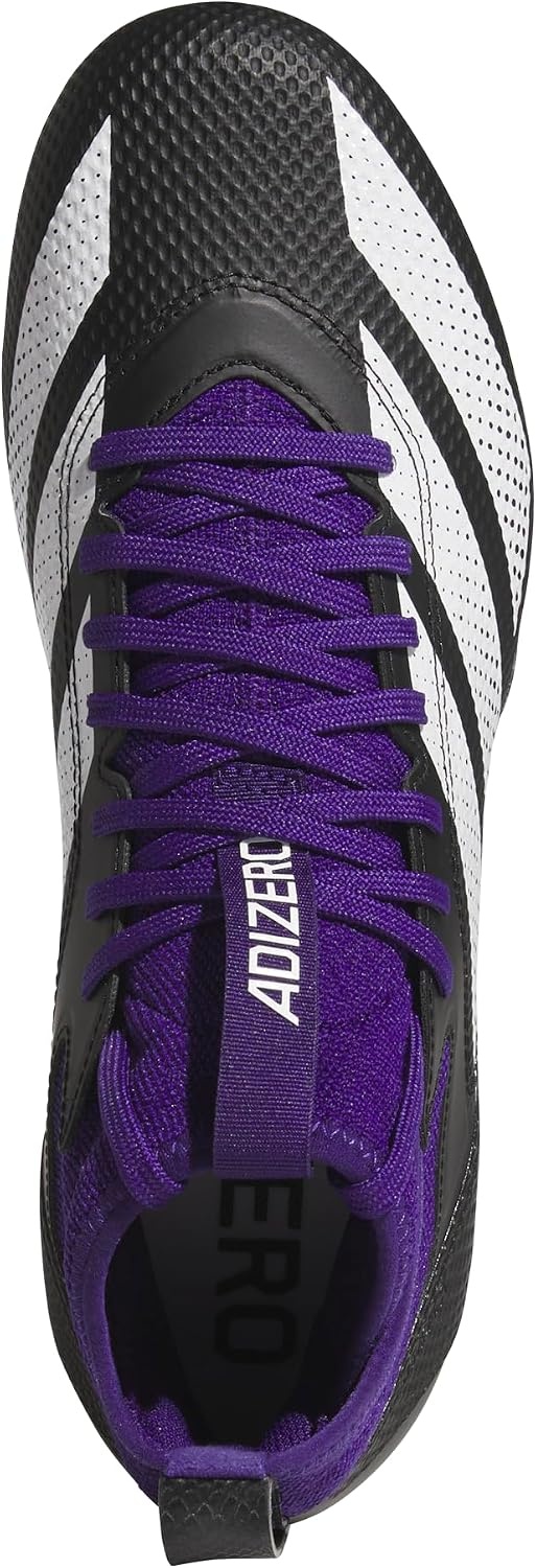 image:imageadidas Unisex Adult Adizero Impact American Football ShoesBlackWhiteTeam Collegiate Purple