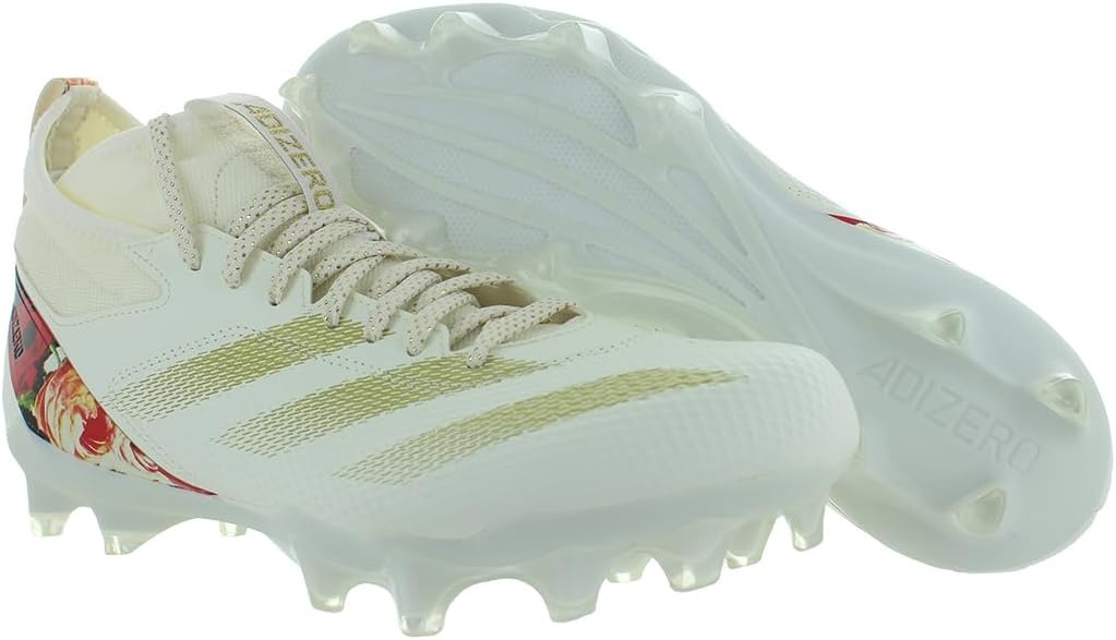 image:imageadidas Unisex Adult Adizero Impact American Football ShoesOff WhiteGold MetallicFootwear Whitewhite