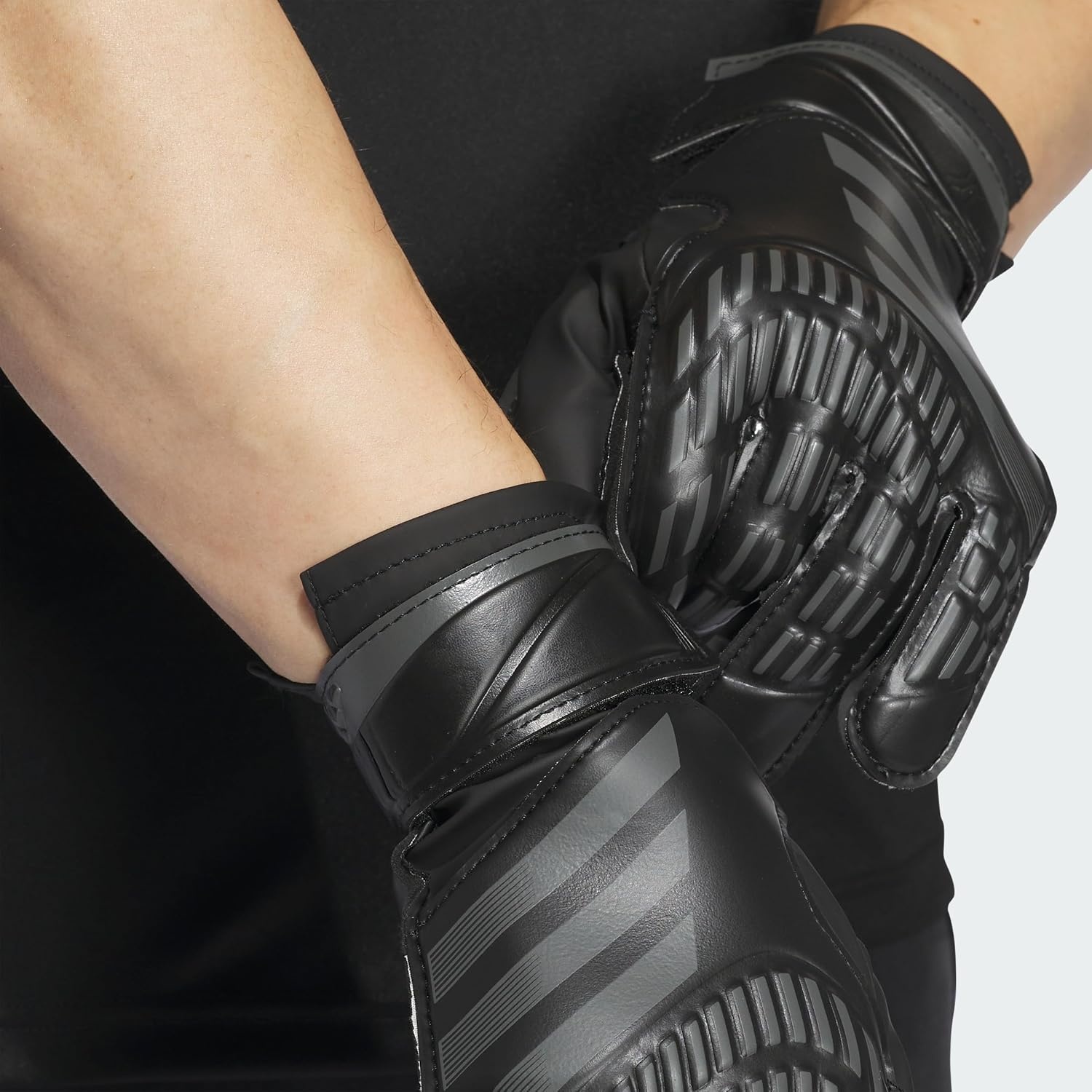 image:imageadidas Unisex Match Goalie Soccer GlovesBlackBlackBlack