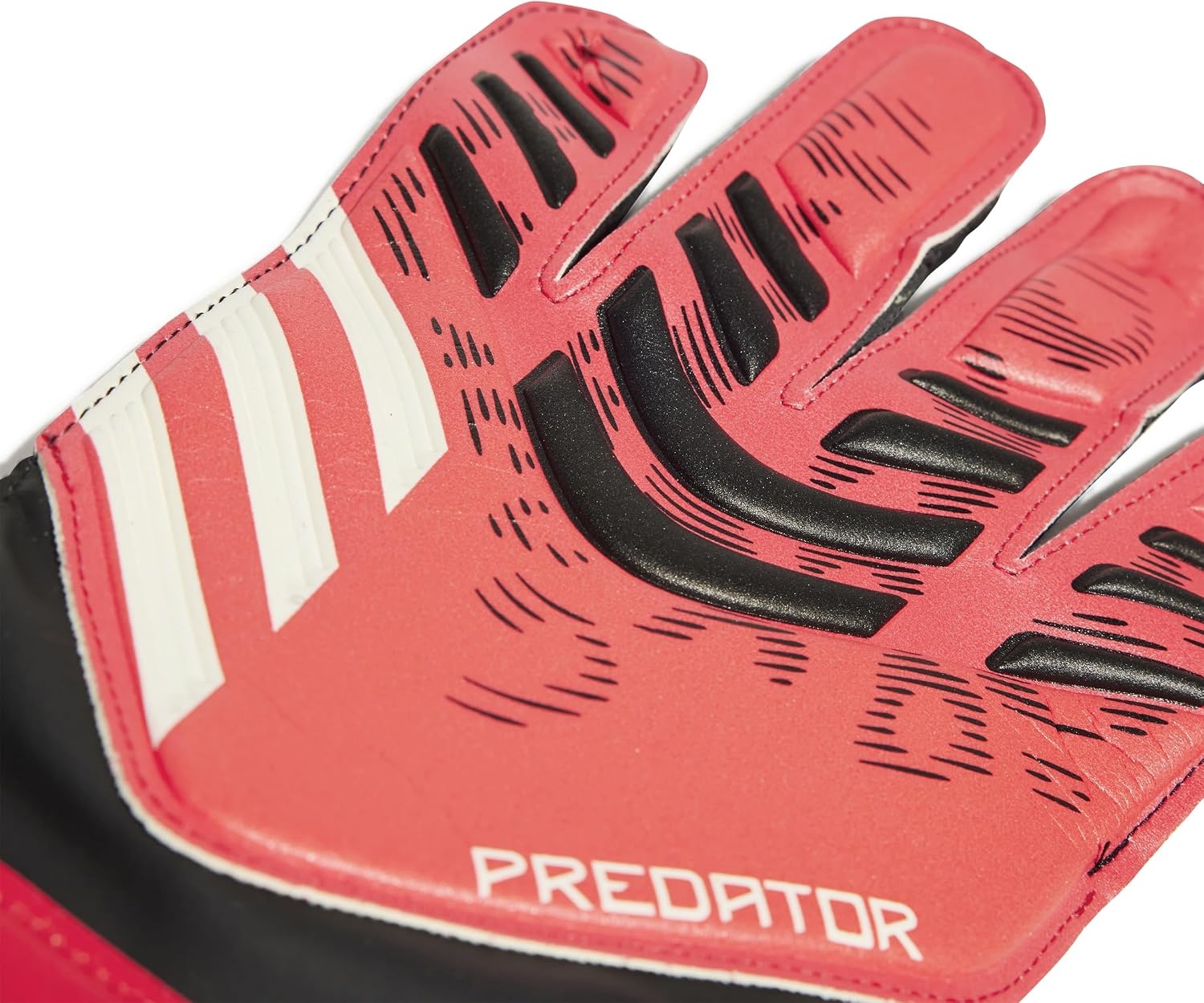 image:imageadidas Unisex Match Goalie Soccer GlovesBlackLucid RedBlack