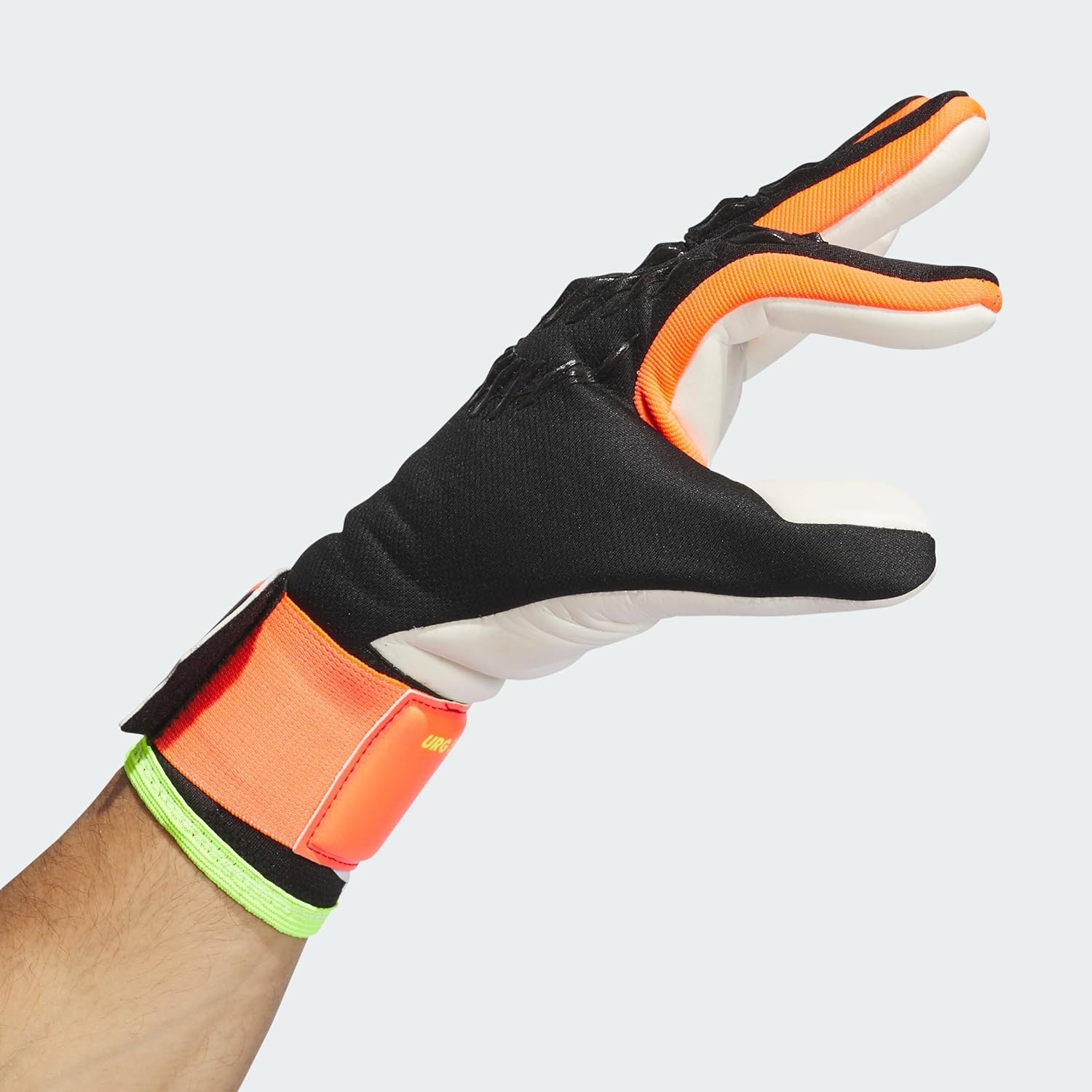 image:imageadidas Unisex Match Goalie Soccer GlovesBlackSolar RedSolar Yellow