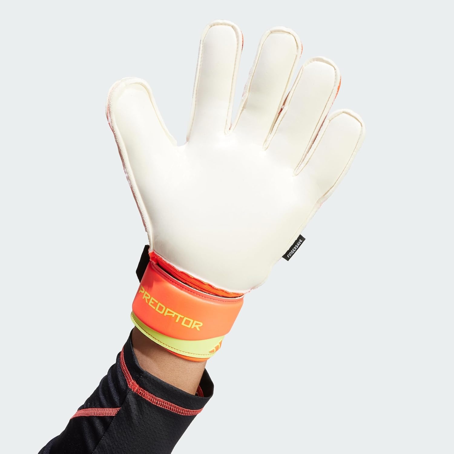image:imageadidas Unisex Match Goalie Soccer GlovesBlackSolar RedSolar Yellow