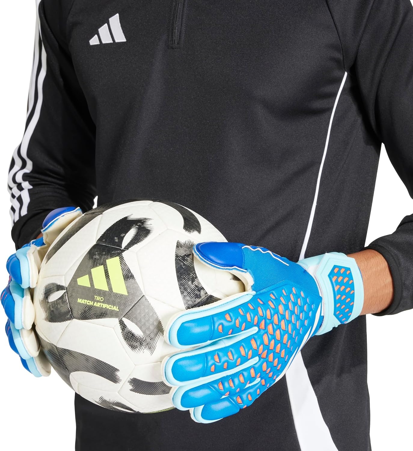 image:imageadidas Unisex Match Goalie Soccer GlovesBright RoyalBliss BlueWhite
