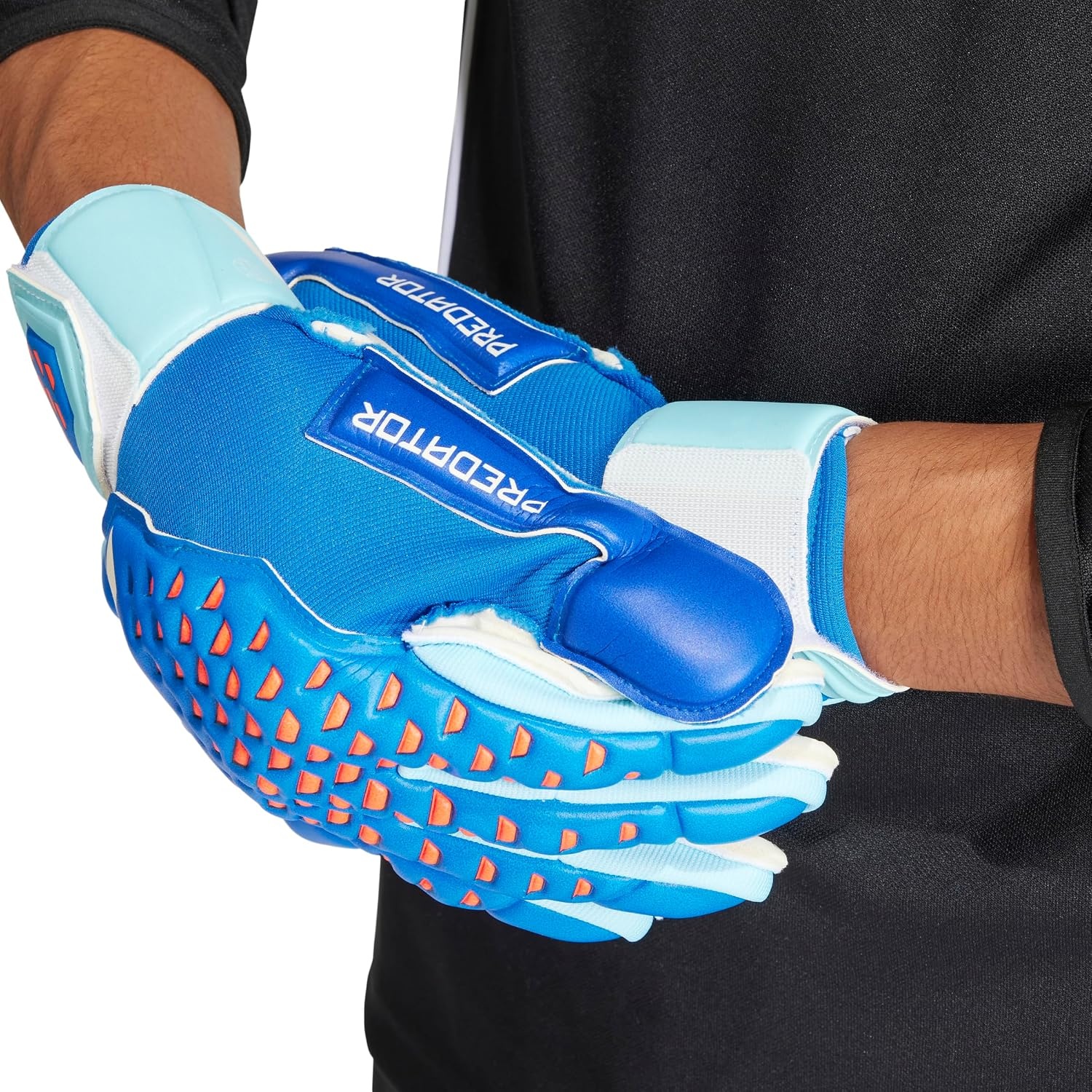 image:imageadidas Unisex Match Goalie Soccer GlovesBright RoyalBliss BlueWhite