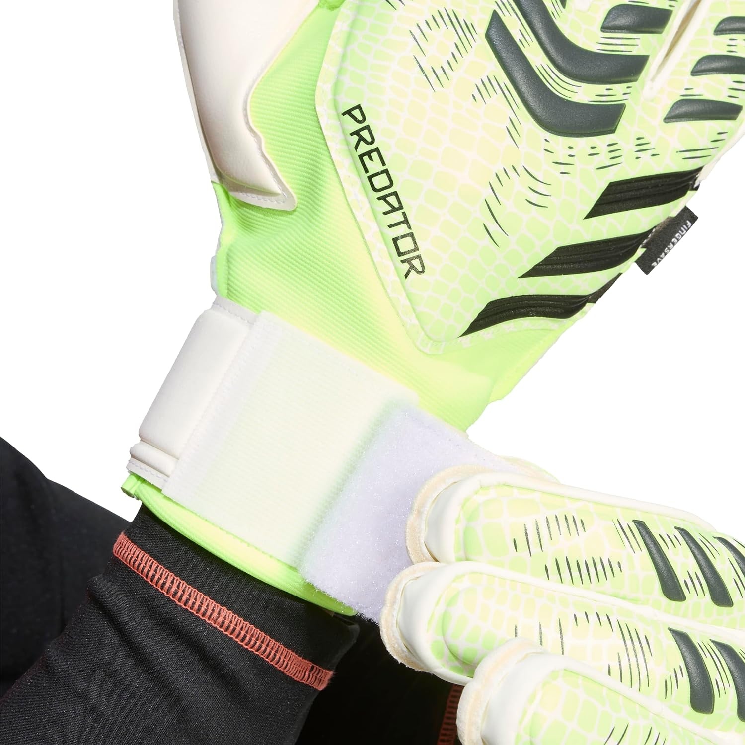 image:imageadidas Unisex Match Goalie Soccer GlovesLucid LemonWhiteBlack