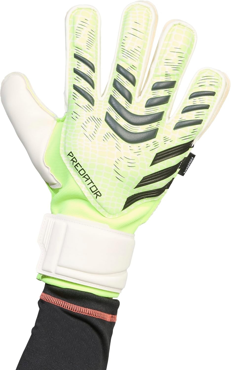 image:imageadidas Unisex Match Goalie Soccer GlovesLucid LemonWhiteBlack
