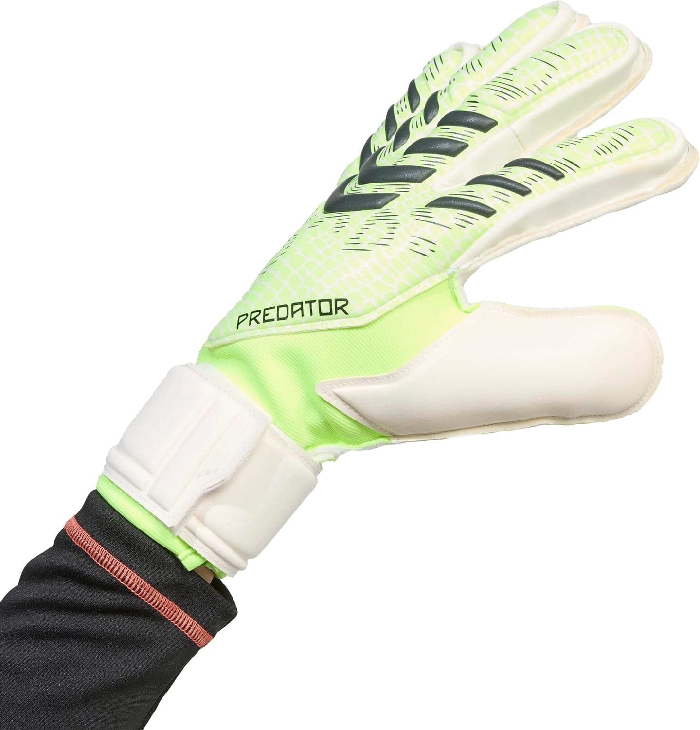 image:imageadidas Unisex Match Goalie Soccer GlovesLucid LemonWhiteBlack