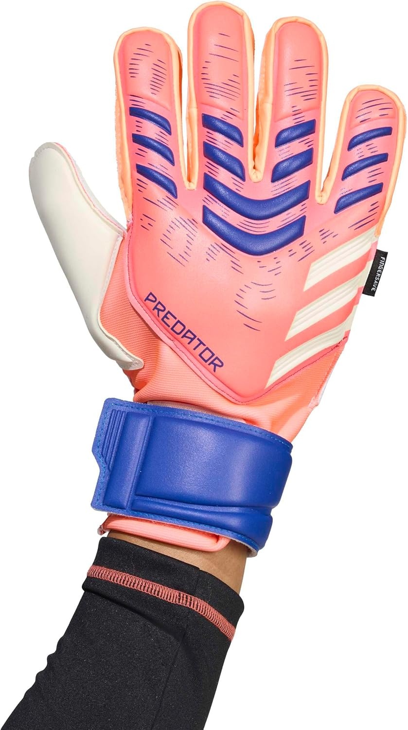image:imageadidas Unisex Match Goalie Soccer GlovesSignal CoralWhiteLucid Blue