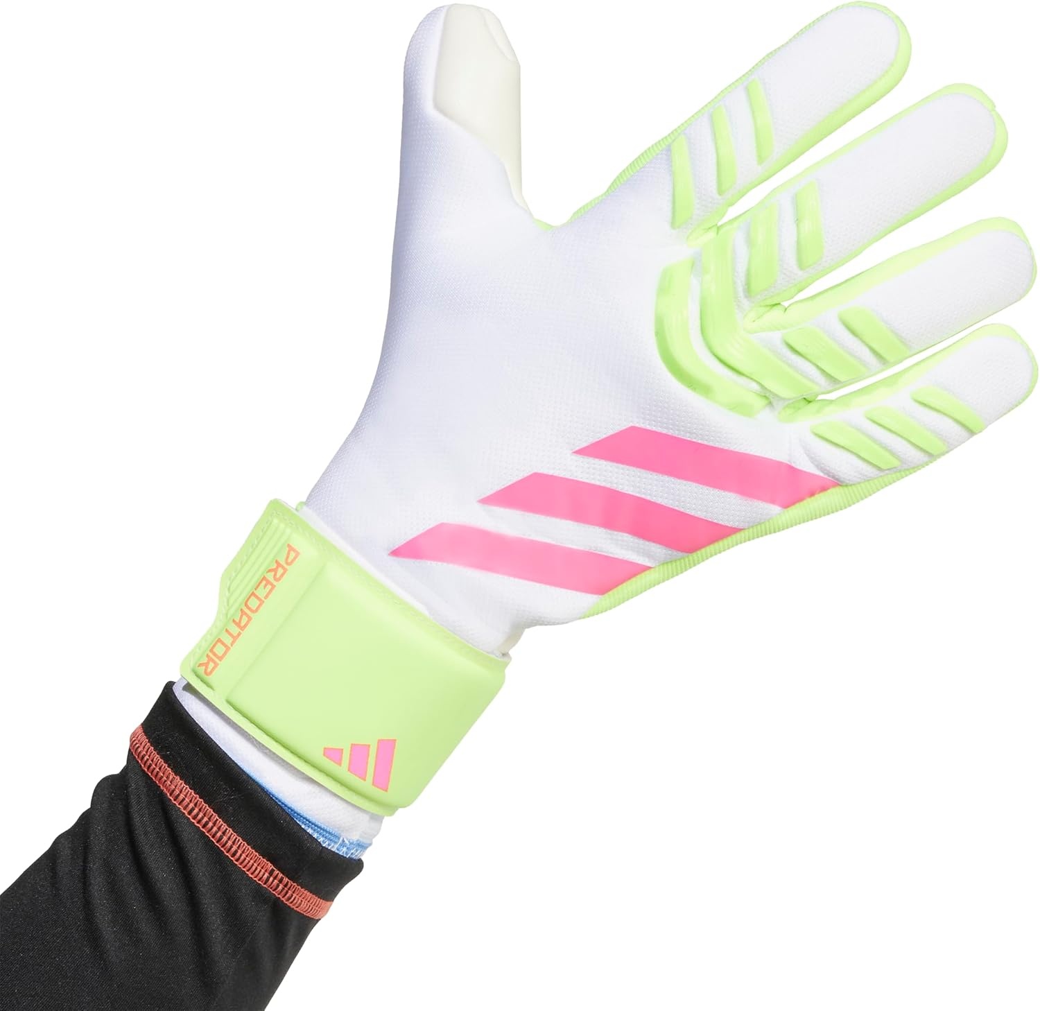 image:imageadidas Unisex Match Goalie Soccer GlovesWhiteLucid LemonLucid Pink