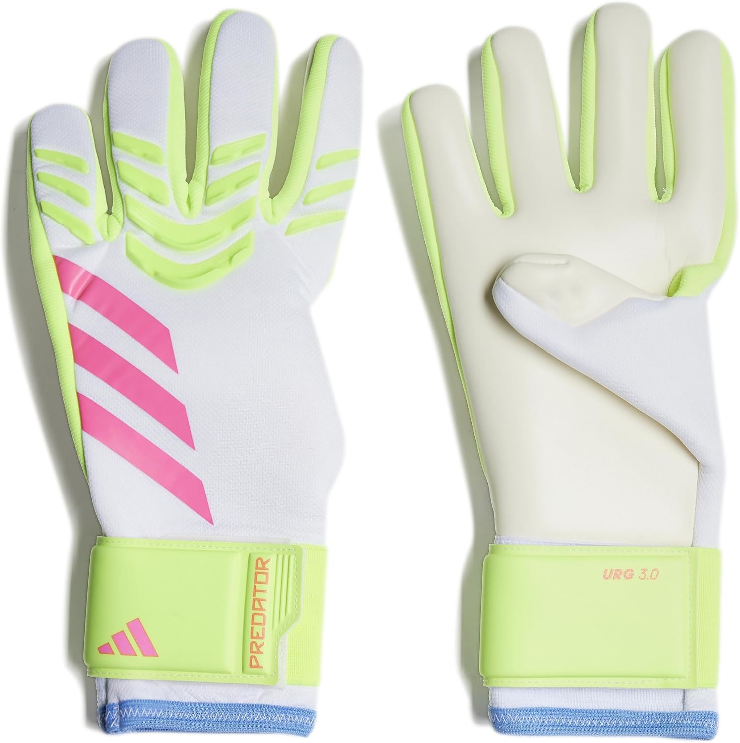 image:imageadidas Unisex Match Goalie Soccer GlovesWhiteLucid LemonLucid PinkLeague