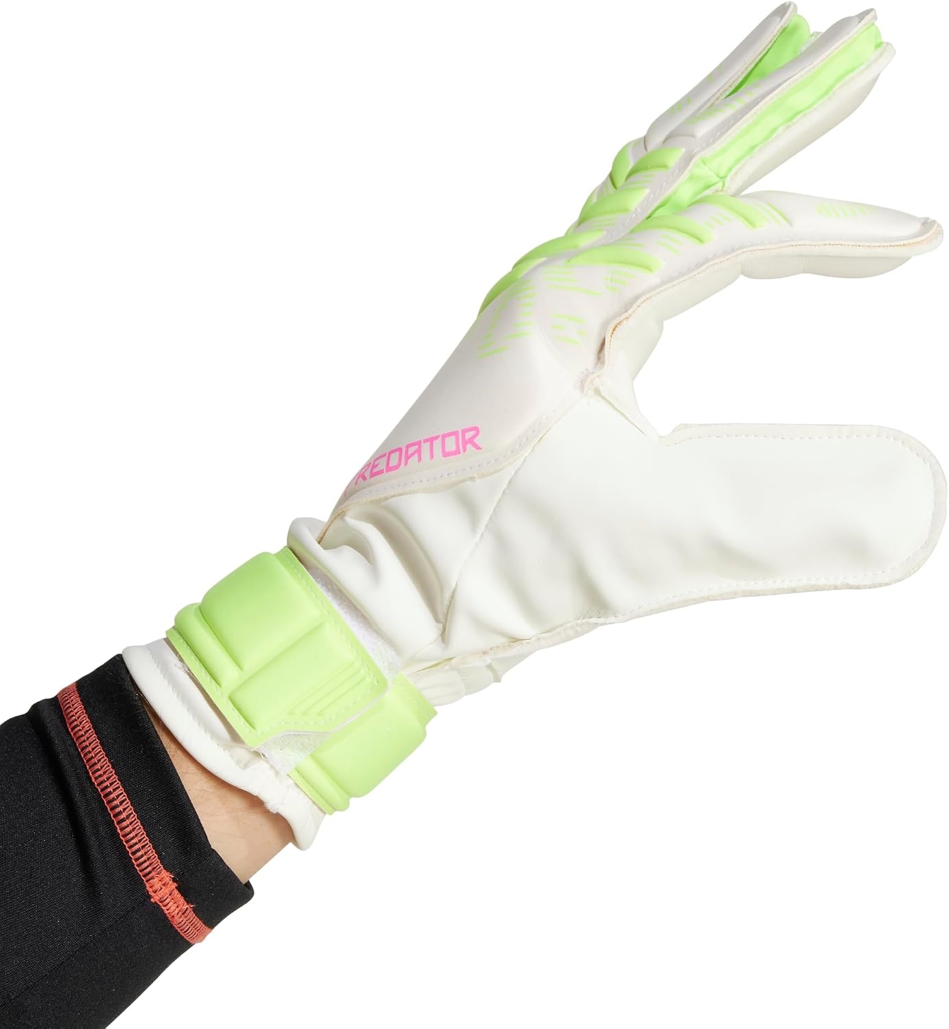 image:imageadidas Unisex Match Goalie Soccer GlovesWhiteWhiteLucid Lemon