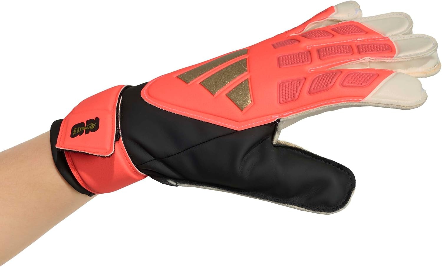 image:imageadidas UnisexKids Training Predator Goalie Soccer GlovesSolar TurboBlackWhite