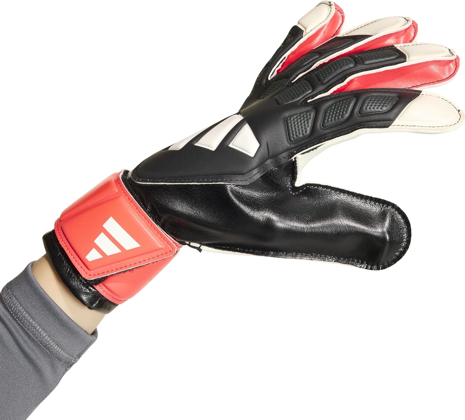 image:imageadidas UnisexKids Training Predator Goalie Soccer GlovesWhiteBlackBlack