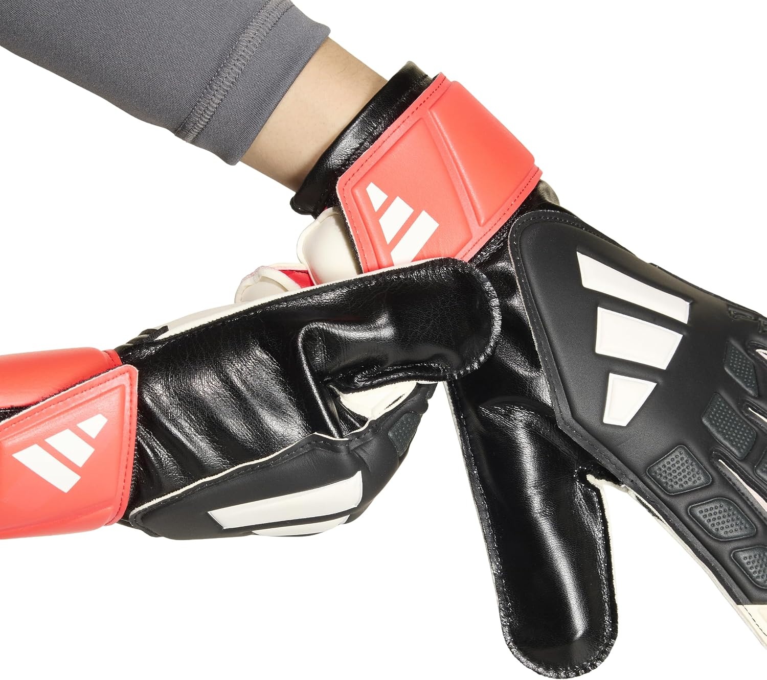 image:imageadidas UnisexKids Training Predator Goalie Soccer GlovesWhiteBlackBlack