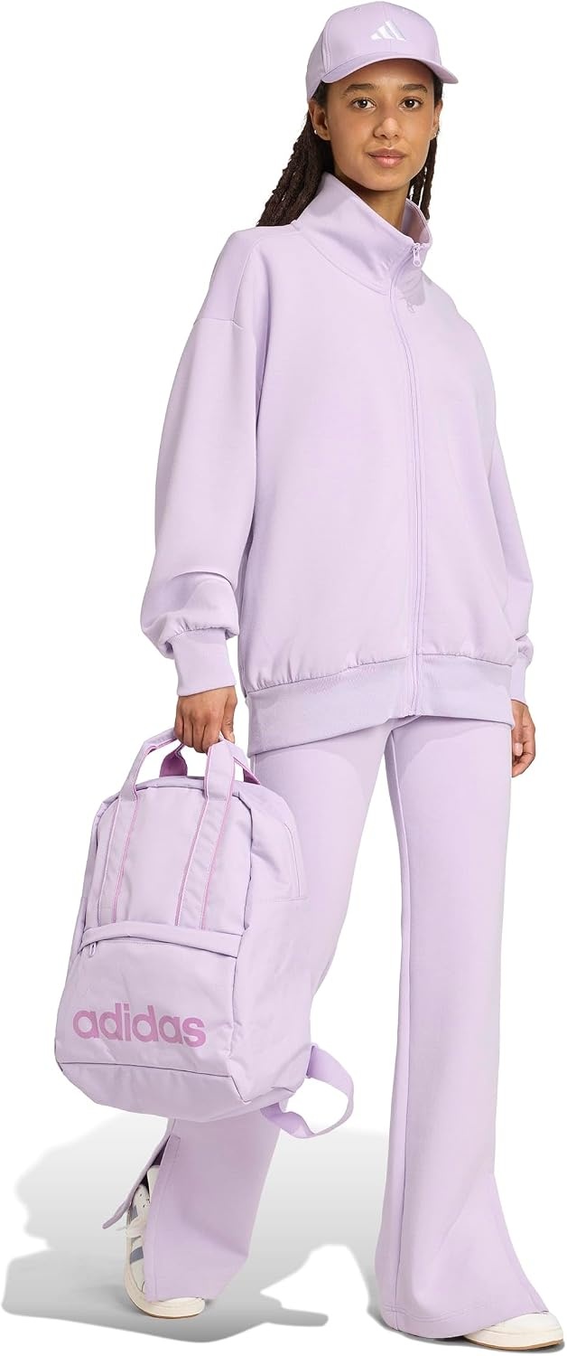 image:imageadidas Womens All Szn Soft Lux Loose Fullzip Track TopPowder Plum