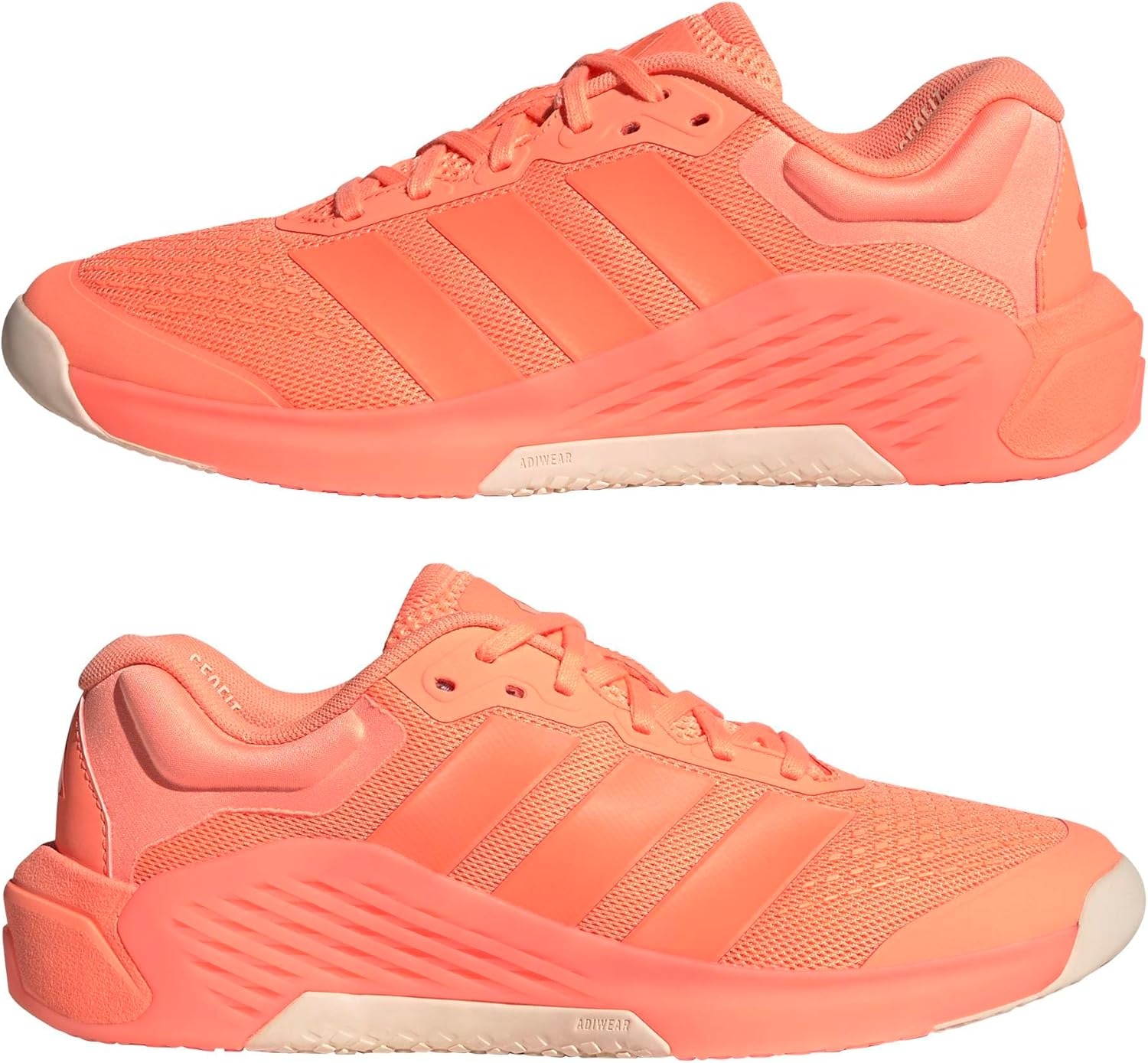 image:imageadidas Womens Dropset 4 Training Sneakers Shoes WhiteBeam OrangeBliss Orange