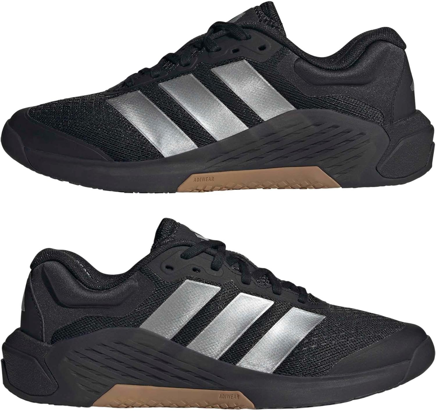 image:imageadidas Womens Dropset 4 Training Sneakers Shoes WhiteBlackIron MetallicBlack