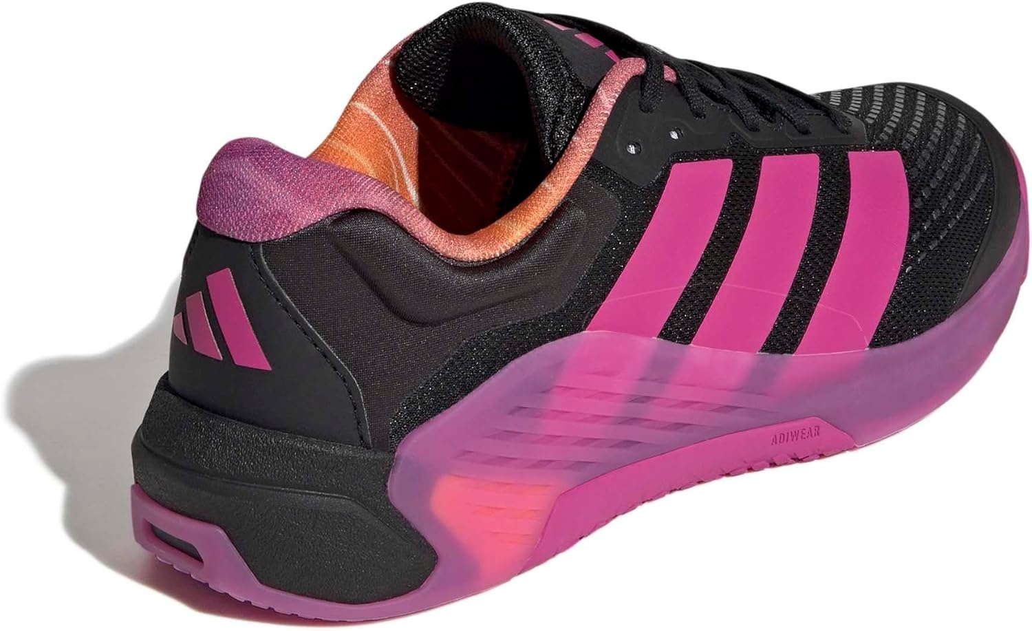 image:imageadidas Womens Dropset 4 Training Sneakers Shoes WhiteBlackSemi Lucid FuchsiaTangerine