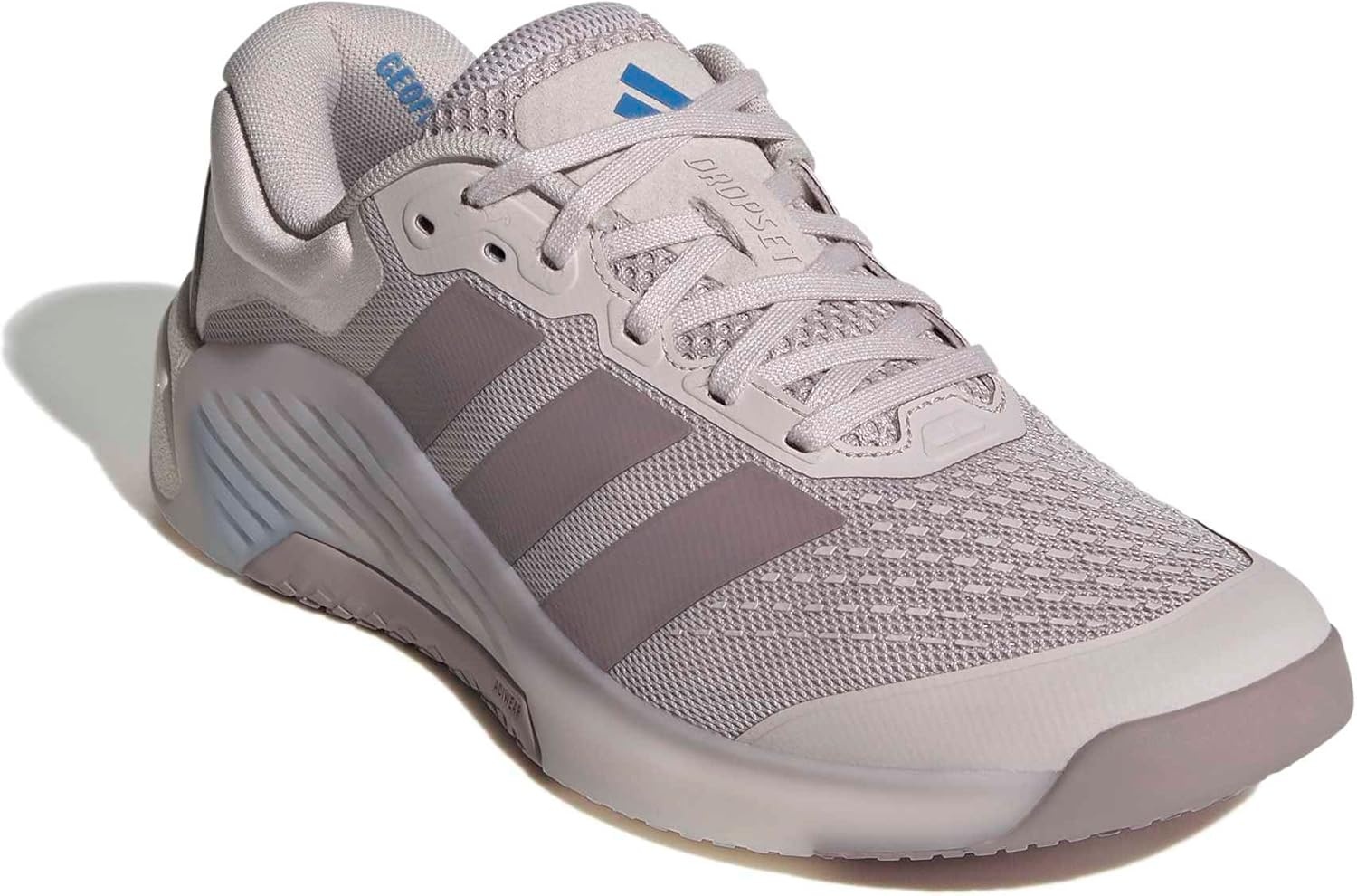 image:imageadidas Womens Dropset 4 Training Sneakers Shoes WhiteIce PurplePreloved FigRay Blue