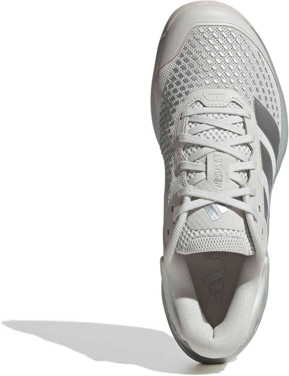 image:imageadidas Womens Dropset 4 Training Sneakers Shoes WhiteOrbit GreyTech Grey MetallicSilver Metallic