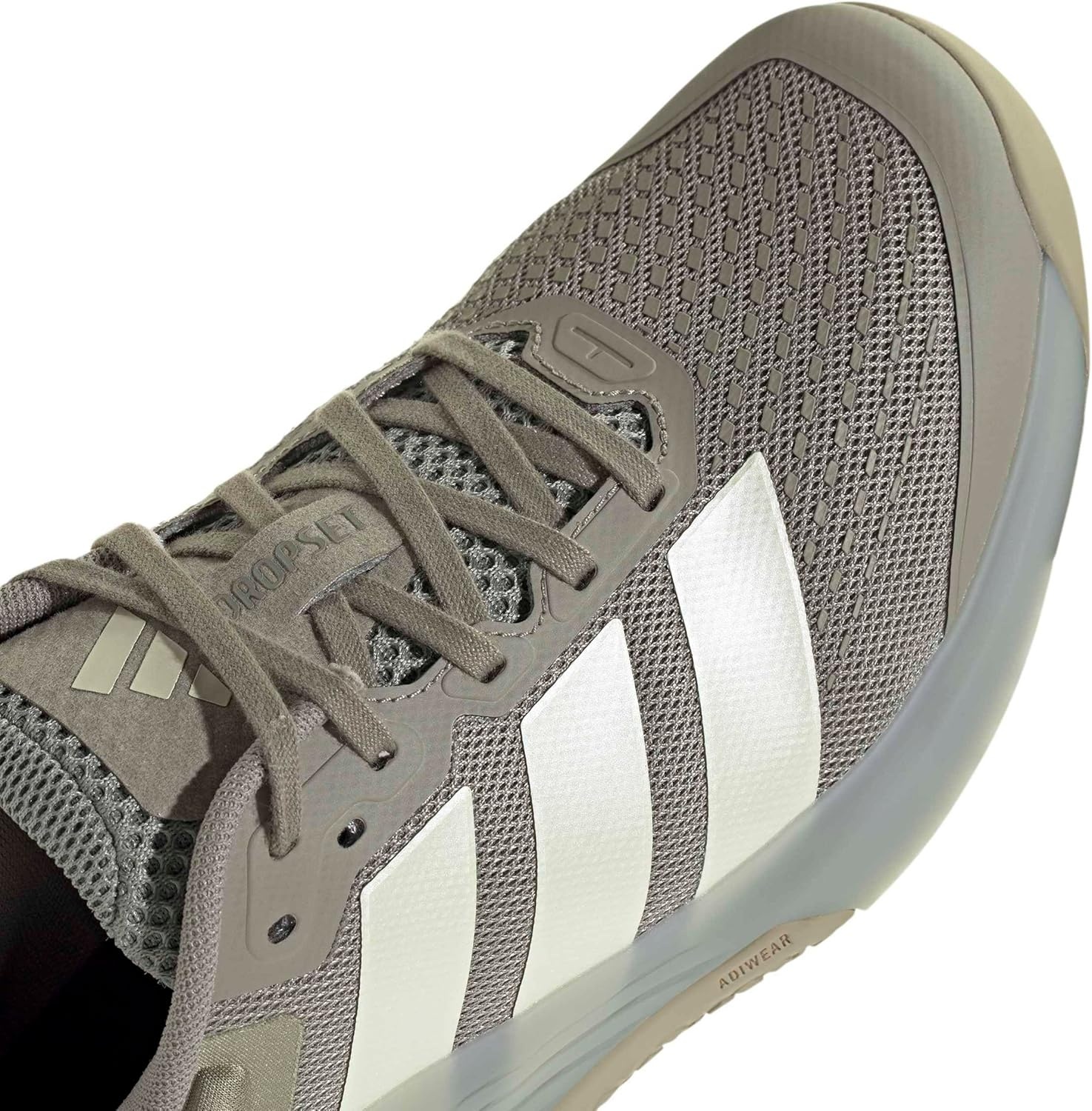 image:imageadidas Womens Dropset 4 Training Sneakers Shoes WhiteSilver PebbleIce Gold MetallicWonder Cargo