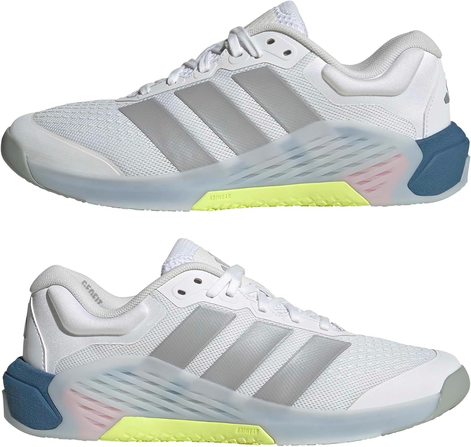 image:imageadidas Womens Dropset 4 Training Sneakers Shoes WhiteWhiteHalo SilverDusky Ink