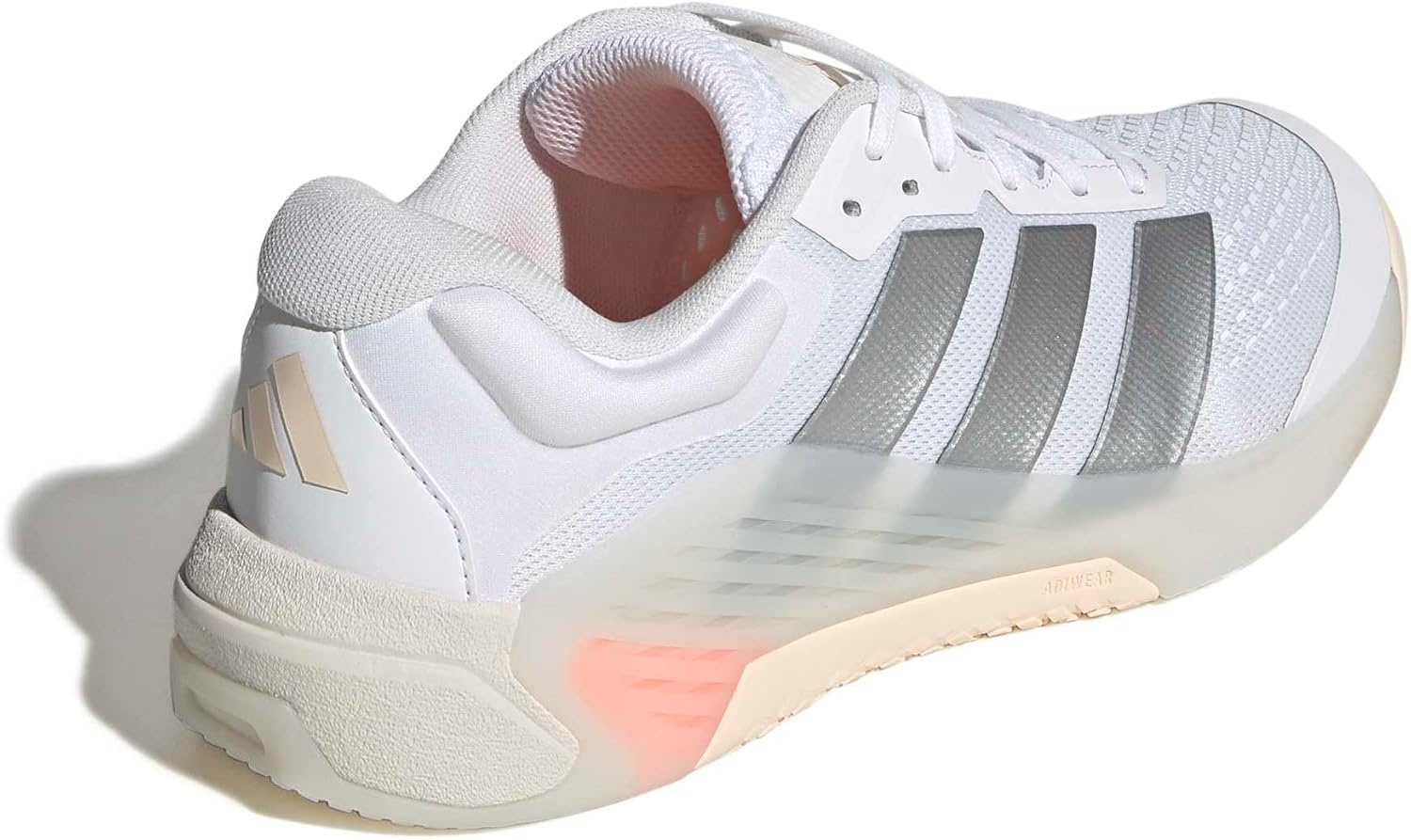 image:imageadidas Womens Dropset 4 Training Sneakers Shoes WhiteWhiteSilver Metallic