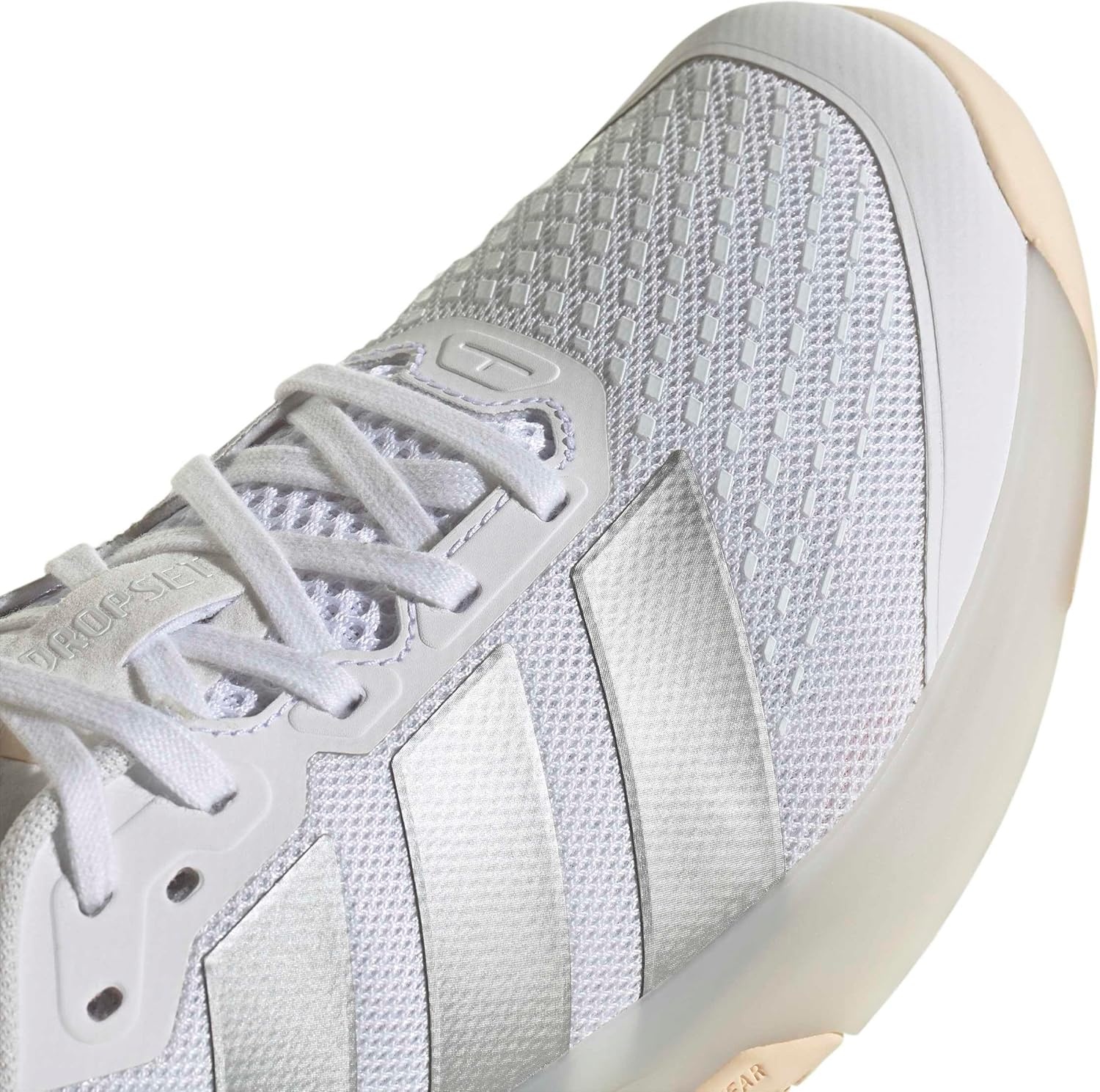 image:imageadidas Womens Dropset 4 Training Sneakers Shoes WhiteWhiteSilver Metallic