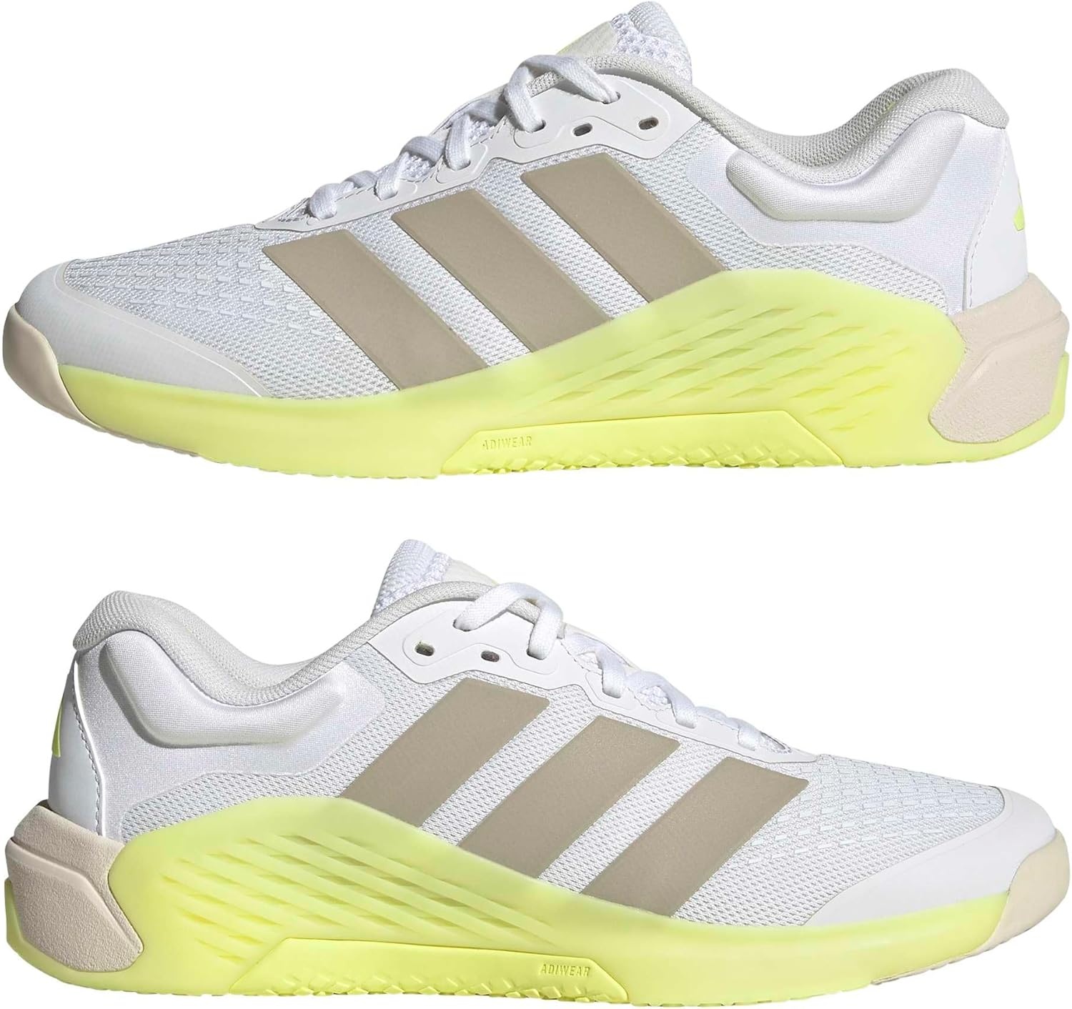 image:imageadidas Womens Dropset 4 Training Sneakers Shoes WhiteWhiteWonder AluminaFrozen Lemon