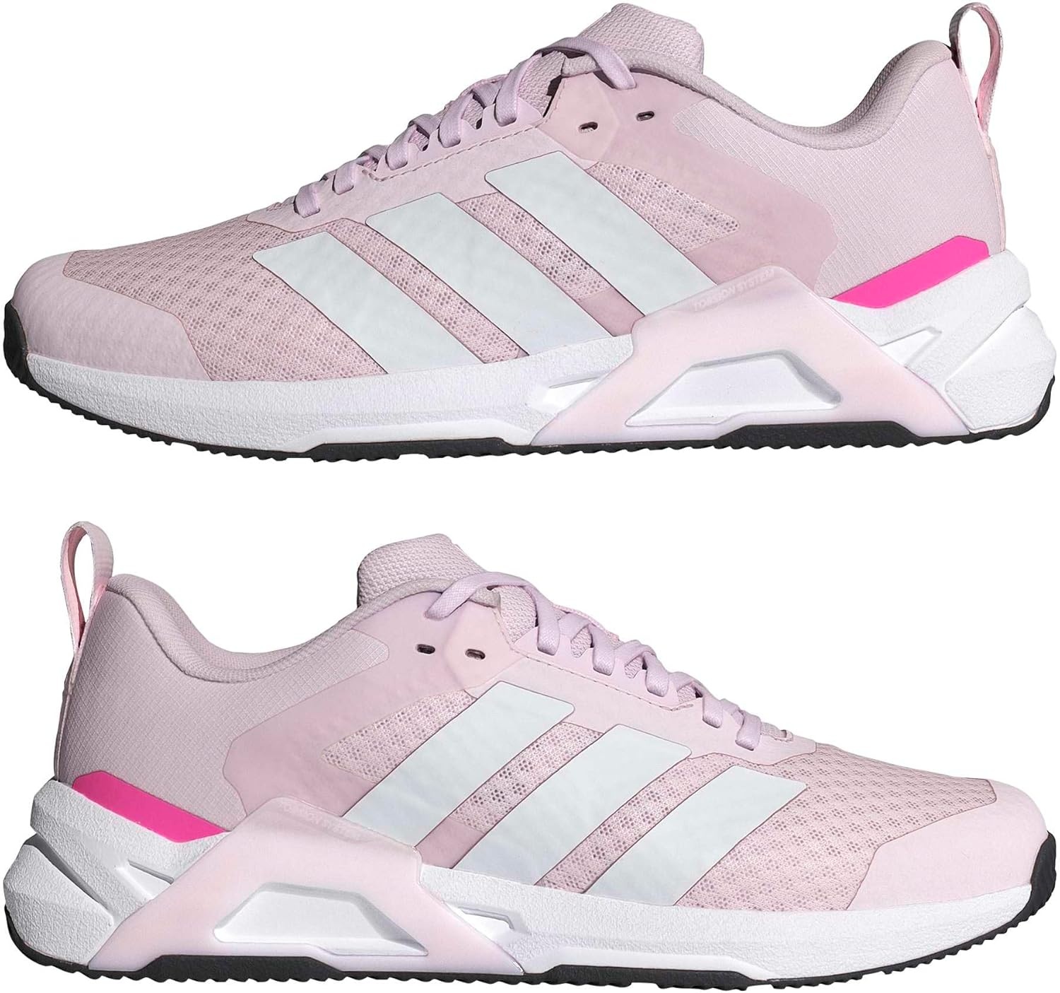 image:imageadidas Womens Dropset Control Training Sneakers Shoes BlackAlmost PinkWhiteLucid Pink