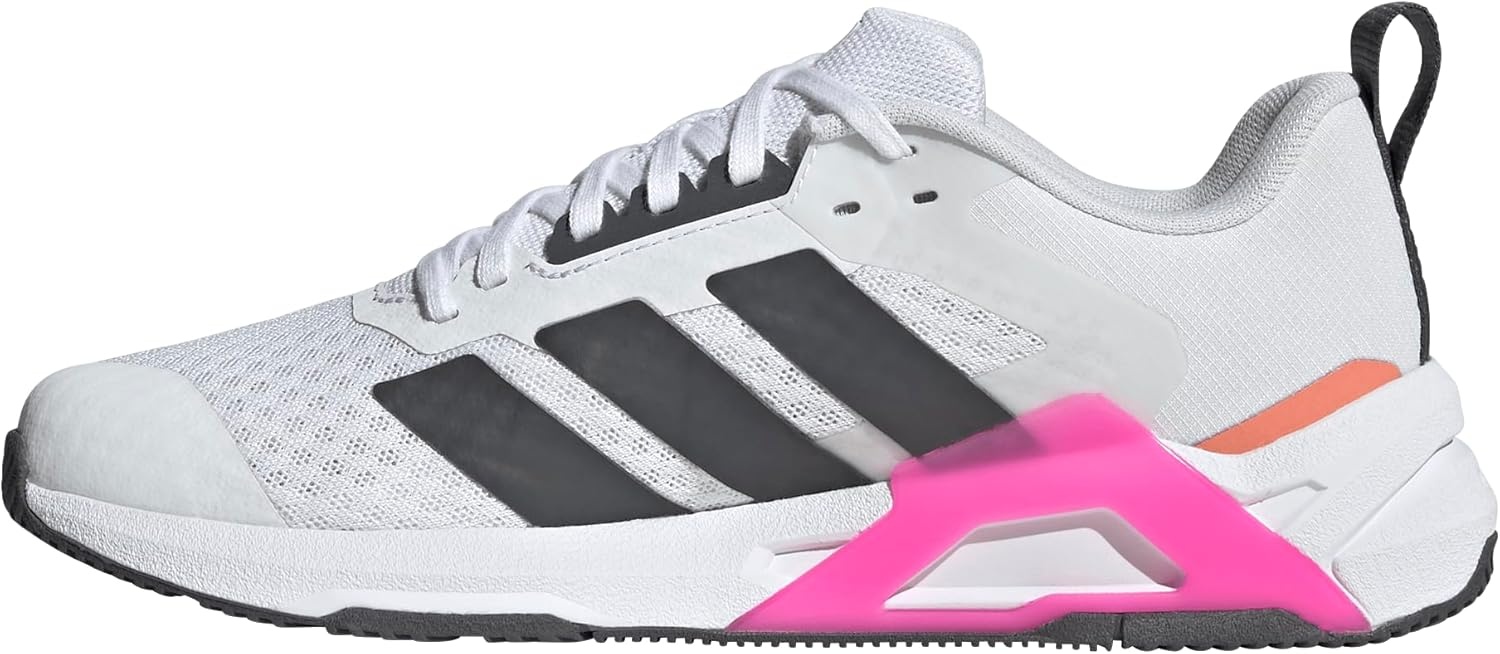 image:imageadidas Womens Dropset Control Training Sneakers Shoes BlackWhiteGreyShock Pink