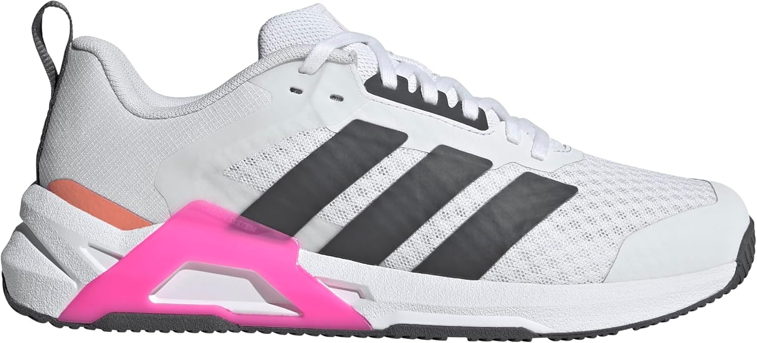 image:imageadidas Womens Dropset Control Training Sneakers Shoes BlackWhiteGreyShock Pink